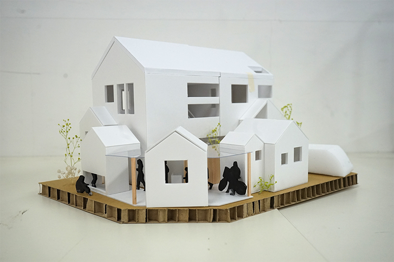 建築学生 建築模型